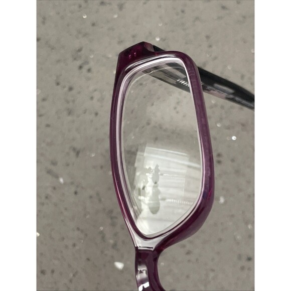 AZC220 COL 80 purple Eyeglasses Frames ONLY Rectangle Full Rim 49-15-135 - Picture 10 of 10
